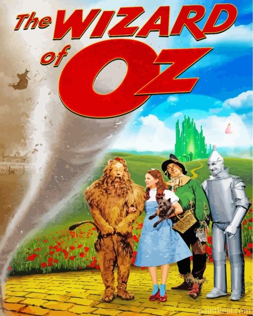 The Wizard Of OZ Movie Poster Painting By Numbers Kits
