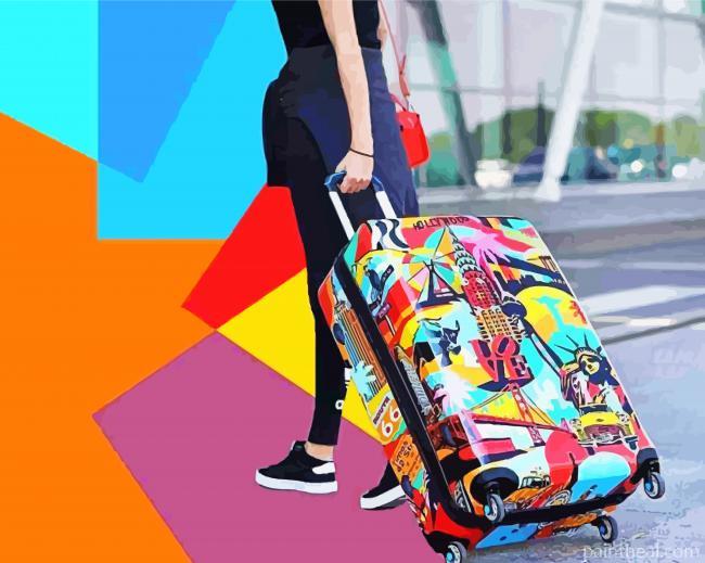 Suitcases Art Painting By Numbers Kits