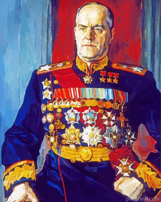 General Georgy Zhukov Painting By Numbers Kits