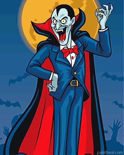 Halloween Vampire Painting By Numbers Kits