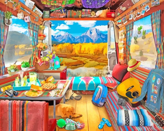 Camp Caravan Life Painting By Numbers Kits