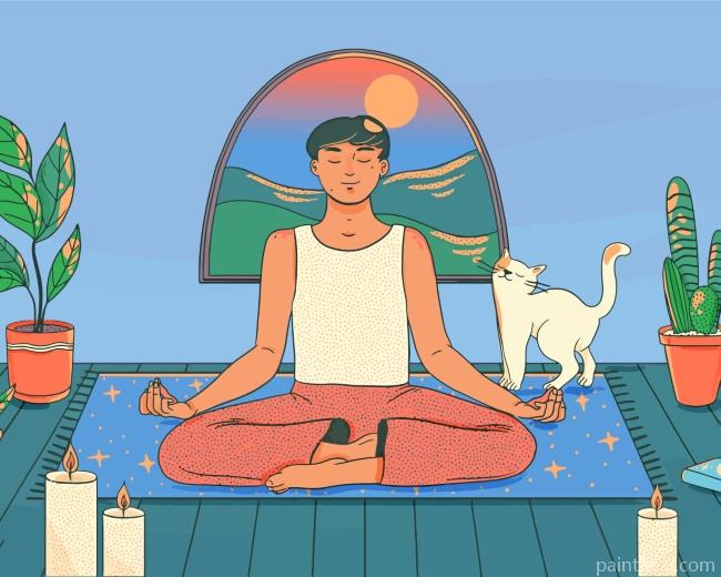 Yoga Man Painting By Numbers Kits
