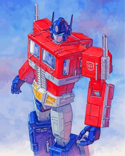 Transformers Optimus Prime Painting By Numbers Kits