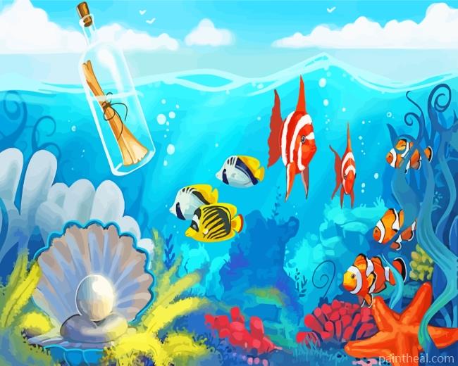 Sea Pearl Shell Painting By Numbers Kits