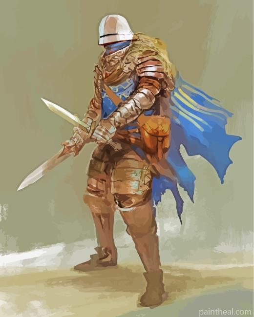 Knight Art Painting By Numbers Kits