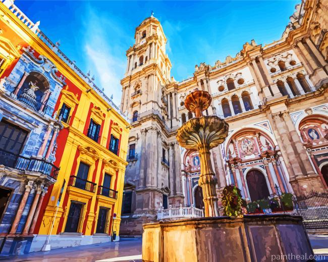 Catherdal Of Malaga Painting By Numbers Kits
