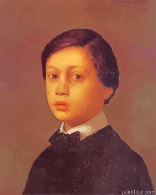 Portrait Of Rene De Gas Edgar Art Painting By Numbers Kits