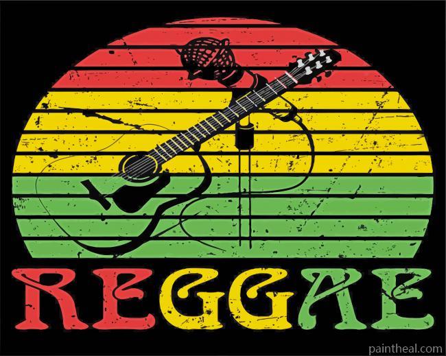 Reggae Music Poster Painting By Numbers Kits