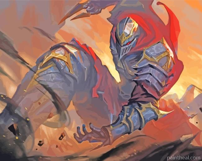 Knight League Of Legends Painting By Numbers Kits