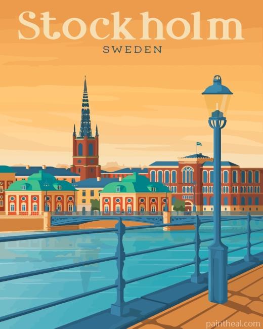 Stockholm Sweden Painting By Numbers Kits