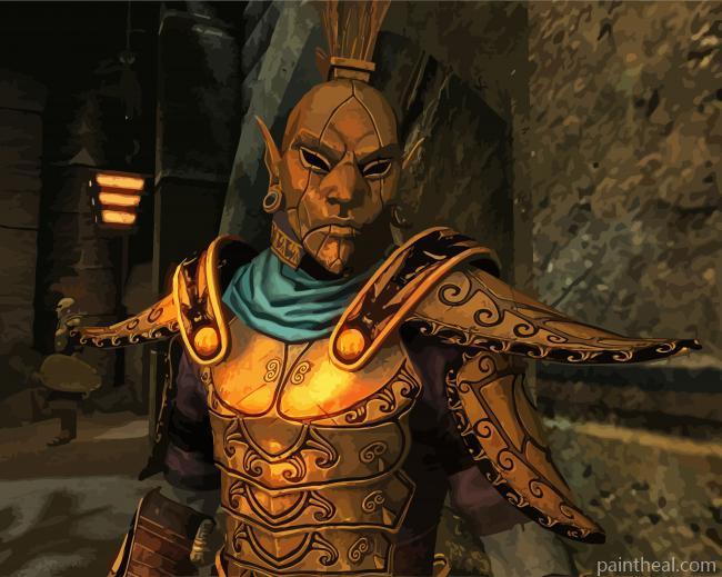 The Elder Scrolls Skyrim Game Painting By Numbers Kits