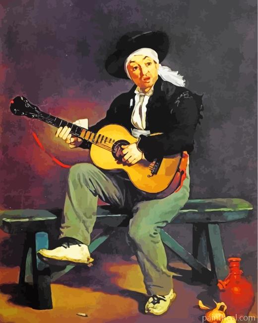 The Spanish Singer Edouard Manet Painting By Numbers Kits