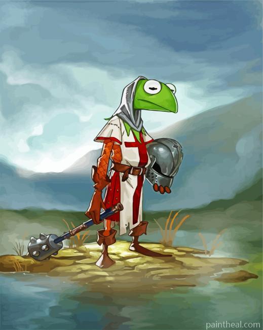 Kermit The Sad Warrior Painting By Numbers Kits