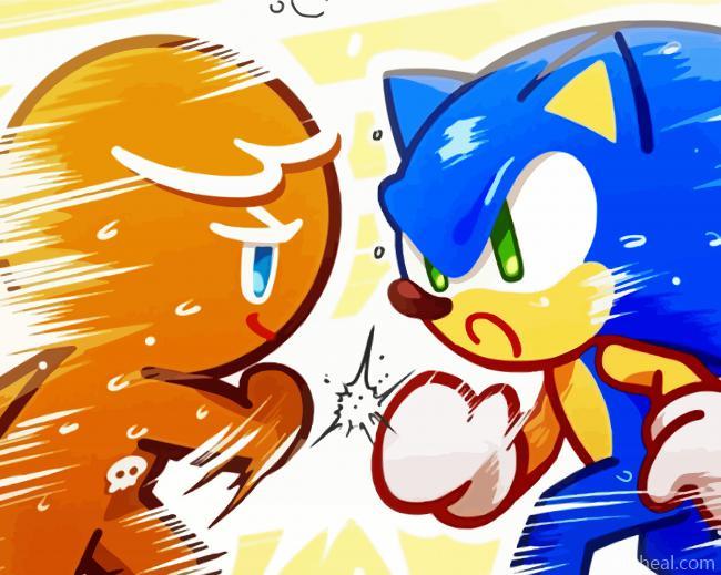 Cookie Run and Sonic Painting By Numbers Kits