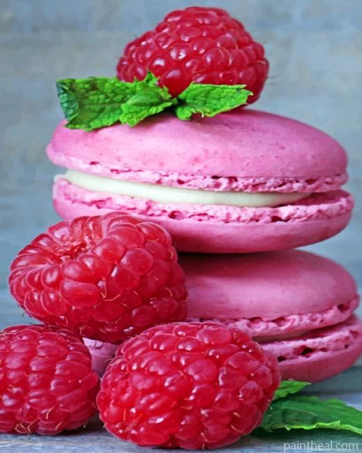 Pink Macarons Painting By Numbers Kits