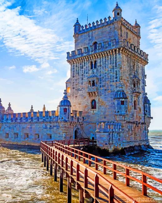 Belem Tower Lisbon Painting By Numbers Kits