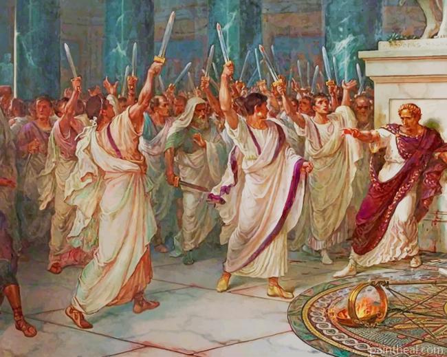 Assassination Julius Caesar Painting By Numbers Kits