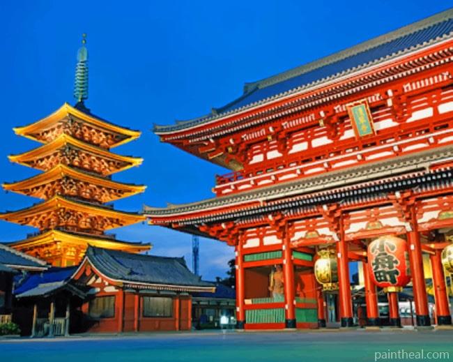 Senso Ji Japan Painting By Numbers Kits