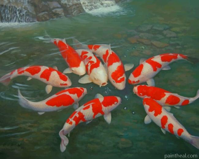 Kohaku Koi fish Painting By Numbers Kits
