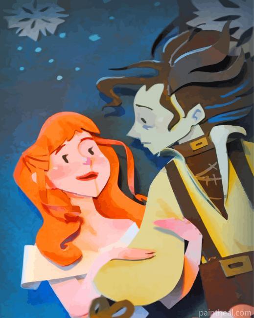 Edward Scissorhands And Kim Painting By Numbers Kits