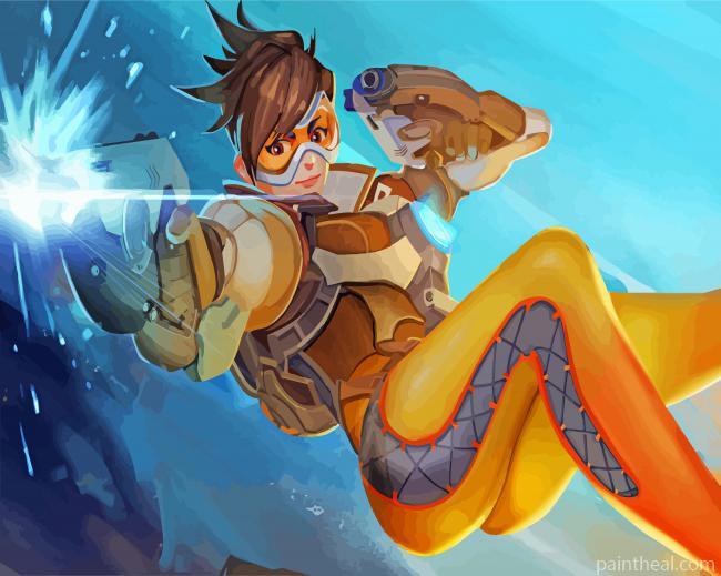 Lena Oxton Overwatch Painting By Numbers Kits