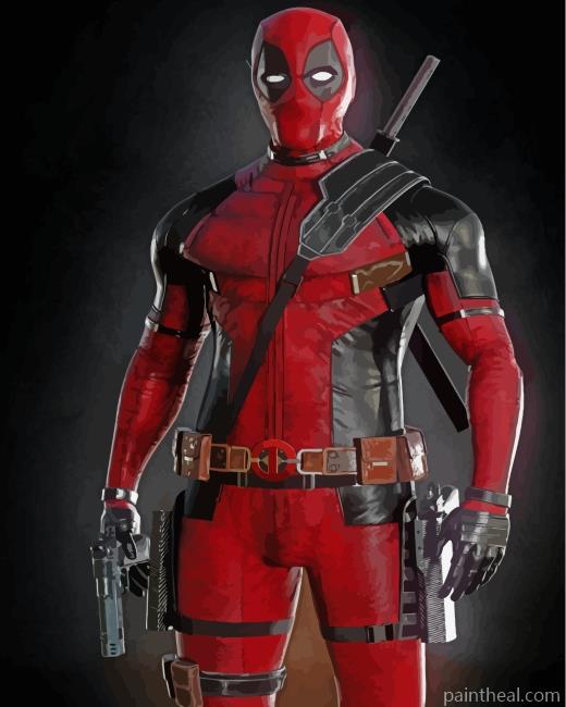 Deadpool Movie Painting By Numbers Kits