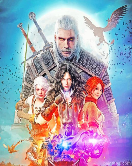 The Witcher Game Painting By Numbers Kits