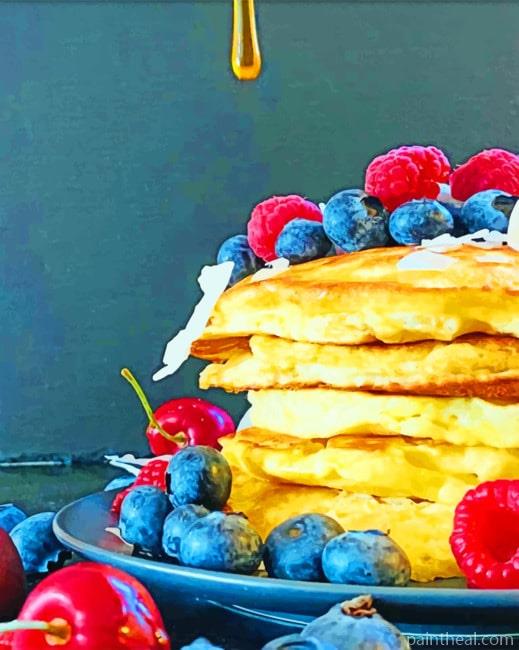Blueberry Pancake Painting By Numbers Kits