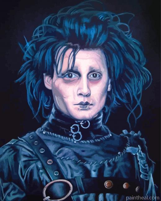 Edward Scissorhands Portrait Painting By Numbers Kits