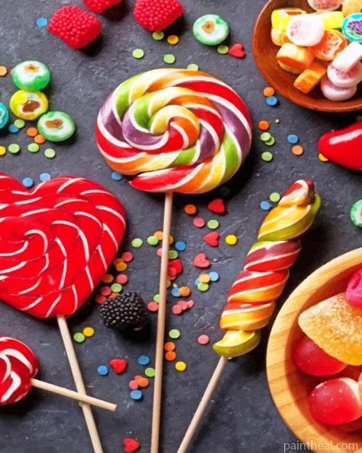 Candies Painting By Numbers Kits