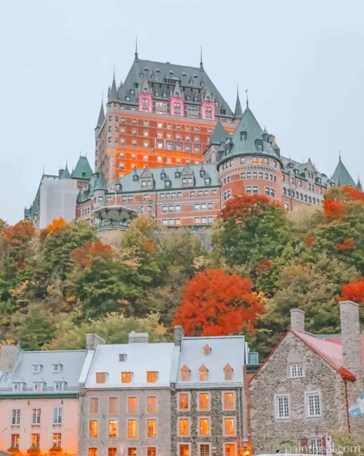 Fairmont Le Chateau Frontenac Painting By Numbers Kits