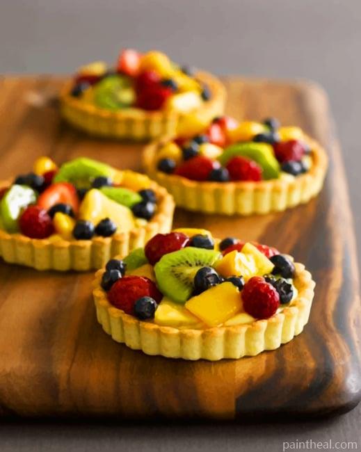 Fruits Tarts Painting By Numbers Kits
