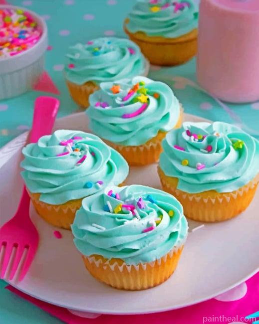 Cupcakes Painting By Numbers Kits