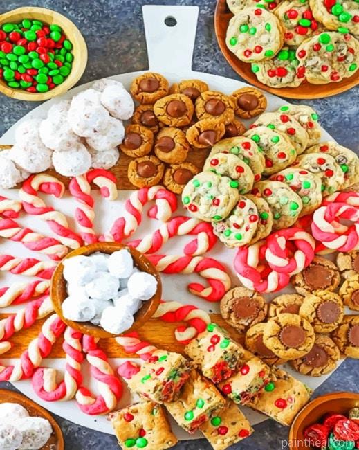 Christmas Cookies Painting By Numbers Kits