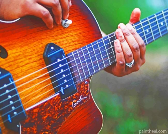 Guitar Instrument Painting By Numbers Kits