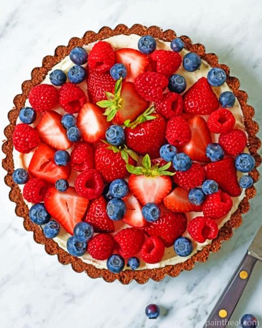 Fruit Tart Painting By Numbers Kits