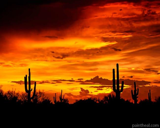 Southwestern Sunset Painting By Numbers Kits
