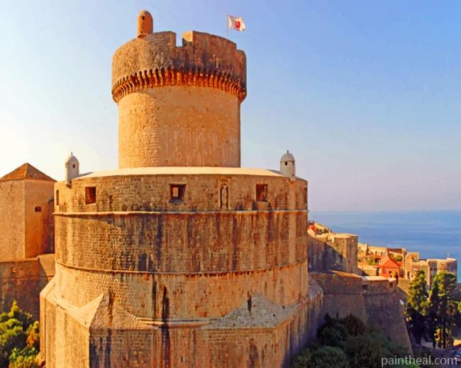 Walls of Dubrovnik Painting By Numbers Kits