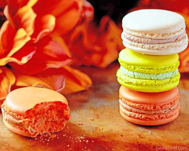 Macarons Dessert Painting By Numbers Kits
