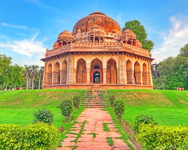 Lodhi Garden Delhi Painting By Numbers Kits