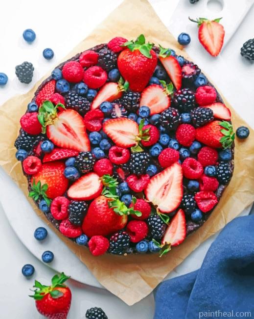 Fruits Tart Painting By Numbers Kits