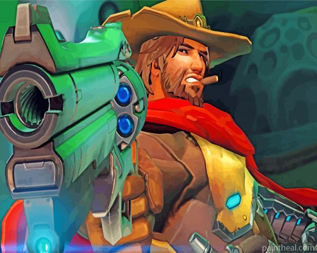 Aesthetic McCree Painting By Numbers Kits