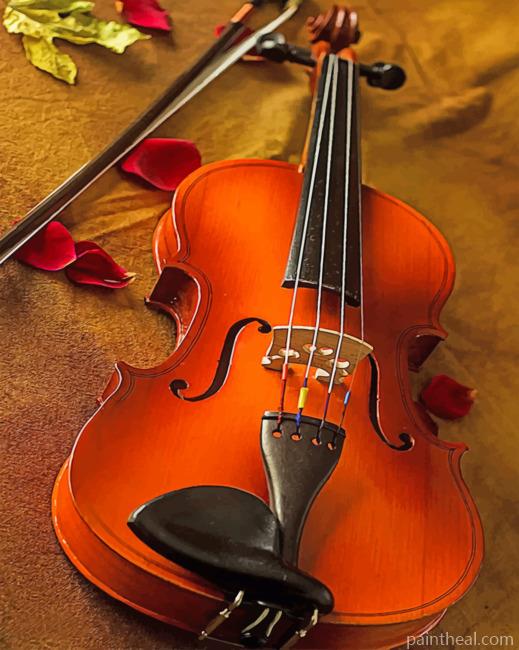 Baroque Violin Painting By Numbers Kits