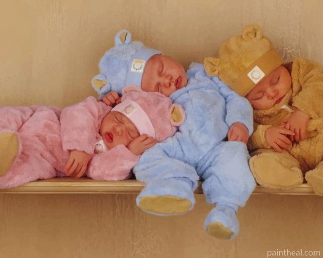 Sleepy Babies Painting By Numbers Kits