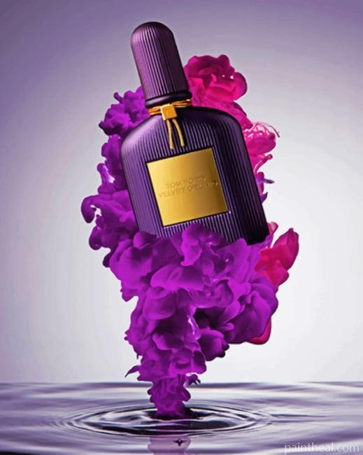 Purple Perfume Bottle Painting By Numbers Kits