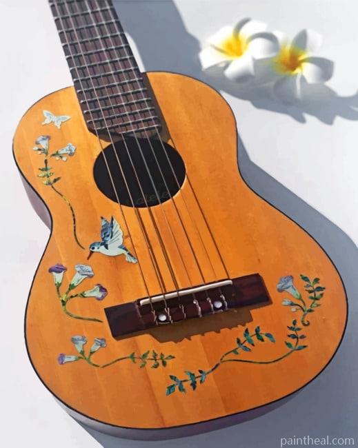 Wooden Guitar Painting By Numbers Kits