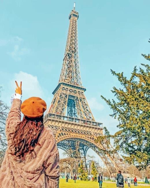 Girl In Paris Painting By Numbers Kits