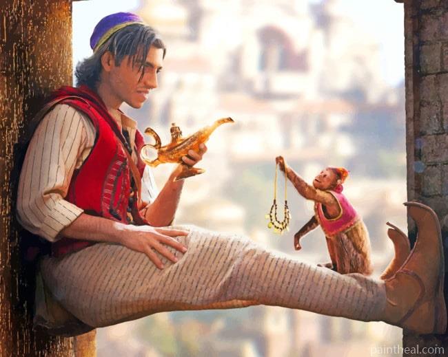 Aladdin Movie Painting By Numbers Kits