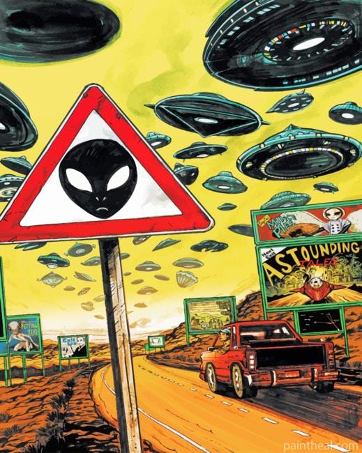 Alien Art Painting By Numbers Kits