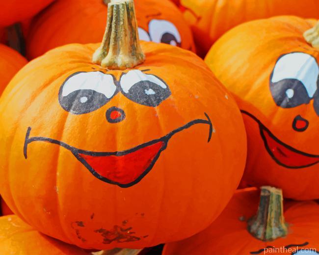 Halloween Pumpkin Art Painting By Numbers Kits